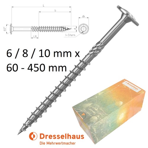 Holzbauschrauben tellerkopf - holzbauschrauben,