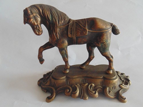 Vintage bronze pferd - bronze,