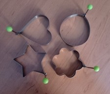 4Stk Ei Former Edelstahl Spiegelei Pfannkuchenform Spiegeleform Küchenwerkzeug 