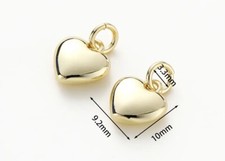 Luxus Herz Anhänger Gold 18K
