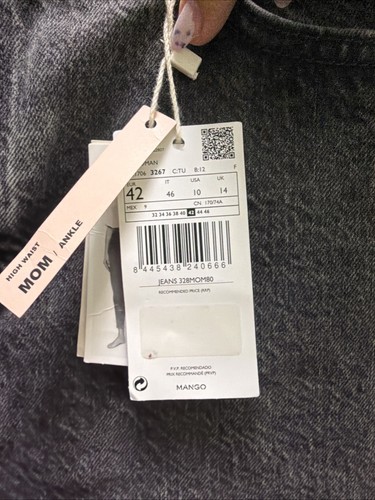 Mango mng jeans damen - jeans, grau