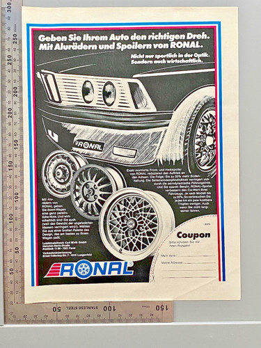 1980 ronal aluräder - ronal,