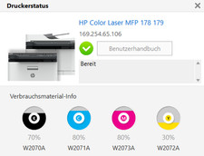 HP MFP 179FWG All-In-One Printer Laser Farb Printer -