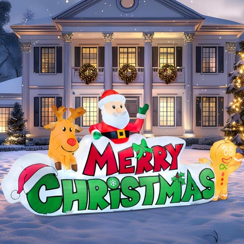 Weihnachtsschild mit santa - weihnachtsschild,
