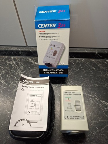Center 326 sound - sound, level