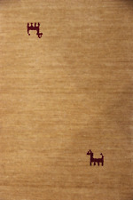 Orientteppich   Gabbeh Loom ( 60 X 40 CM ) Handgefertigt 100%  Schurwolle