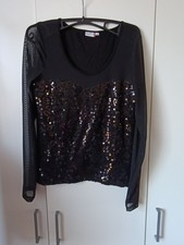 Shirt, schwarz, Transparent,  Gr. 38 Neu 
