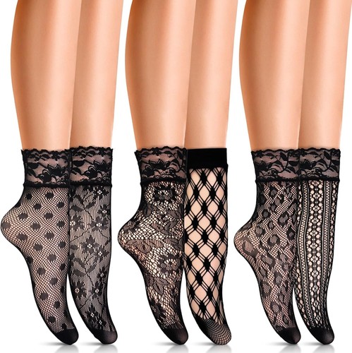 Paar schwarze netzsocken - paar,