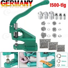 Ösenpresse Set Handpresse Ösenmaschine Ösenzange Set mit Nietenpresse 6/10/12 mm