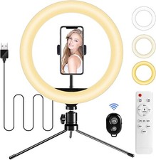10 Zoll LED Ringlicht + Tripod