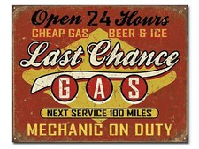 Auto Werkstatt Schild USA