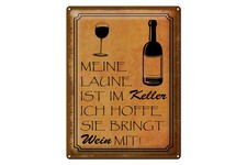 Blechschild Alkohol 30x40 cm