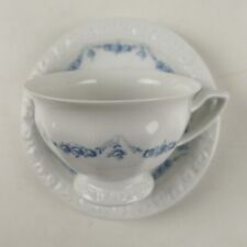 Classic Rose Collection Rosenthal Maria Rosenkante blau Tasse+Untertasse Z-3998