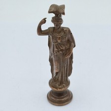 schöne alte Jugendstil Petschaft aus Bronze  Figur / Sculptur #1
