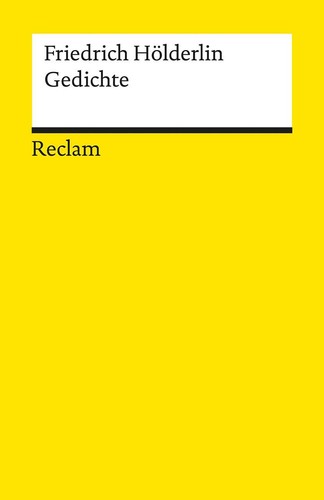 Gedichte friedrich hölderlin - friedrich,