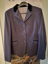 Damen Turniersakko, Reitjacket, Cavallo, Gr. 40-42, grau-schwarz