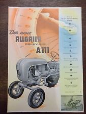 Original Allgaier A111 Dieselschlepper Prospekt - Traktor Verkaufsprospekt