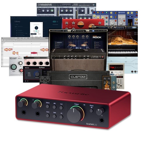 Focusrite scarlett 2i2 gen - 4.,