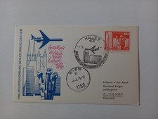 DDR Interflug "Ausstellung Luftpost Halle"  KARTE - HALLE 2 nach WIEN 7.6.75.