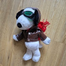 Snoopy  Pilot Plüschtier Vintage 1968 30cm Stofftier Peanut Sehr guter Zustand