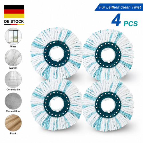Ersatzkopf bodenwischer - 4x, ersatzkopf.