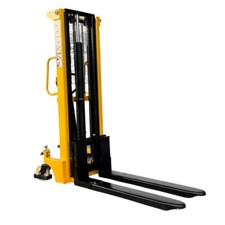 Qteck-Hochhubwagen-Gabelstapler-Deichselstapler-manuell-1000 kg-2500mm-Hub-BWare