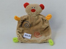 Paradise Toys Teddy Bär braun bunt Rassel Kuscheltuch Schmusetuch (T203)