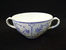 August Warnecke friesisch Blau Suppentasse Handgemalt