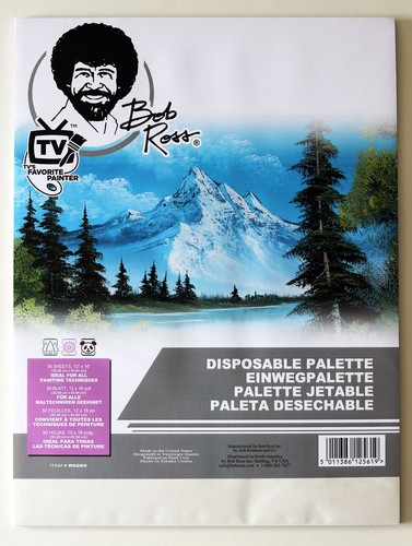 Bob ross paper einwegpalette - bob,