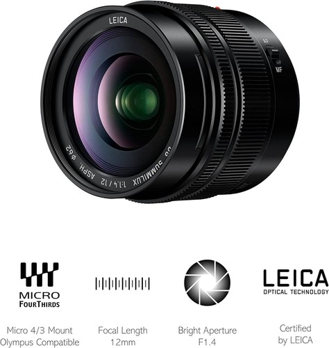 Panasonic 12mm lumix g - f1.4,