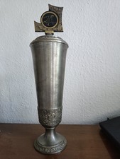 Großer Pokal mit Deckel, Zinn, Höhe 40 cm, Durchmesser 10 cm