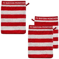 FC Bayern München Waschhandschuh Waschlappen 1er oder 2er Set Seiftuch Bad FCB
