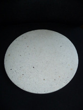 Weiß "gesprenkelter" Kunststein-Untersetzer - Durchmesser ca.30 cm - S.g.Zustand