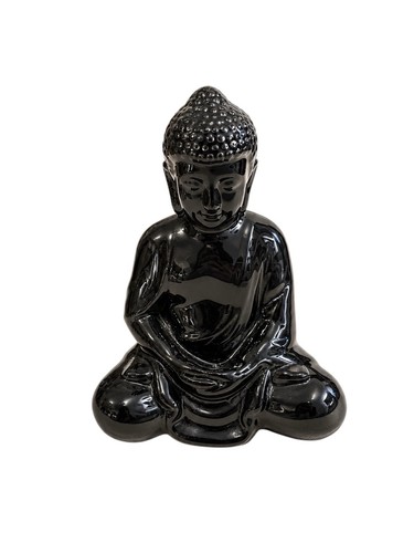 Buddha figur schwarz cm - figur,