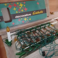 alte DDR -Zeit Lichterkette / Weihnachtsbaumbeleuchtung Import aus VR Polen