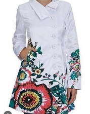 Desigual white floral print