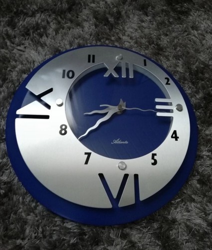Uhr wanduhr atlanta - wanduhr,, blau