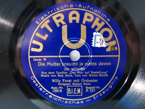 78rpm willi forst hab keine - willi,