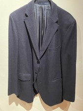 + EDUARD DRESSLER Sakko Herren Gr. 56 dunkelblau 100% Schurwolle +