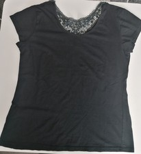 Damen Shirt mit Spitzeneinsatz
