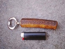 Jagdbesteck,alterFlaschenöffner,Sammlung unbenutzt 16cm, Hirschhorngriff  (302)