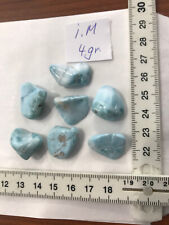 1 Trommelstein Handschmeichler Larimar , je ca. 4 gr, Mineral Domink.Rep. (La4)