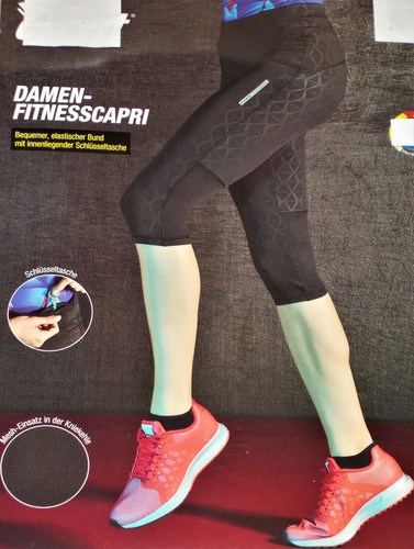 Damen fitnesscapri laufcapri - damen,