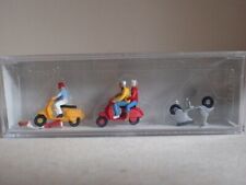 Preiser Vespa-Fahrer Motorroller Mofa Roller 10128 H0 1:87 OVP 4 Fig