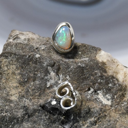 Edelopal ohrring 925er - edelopal,