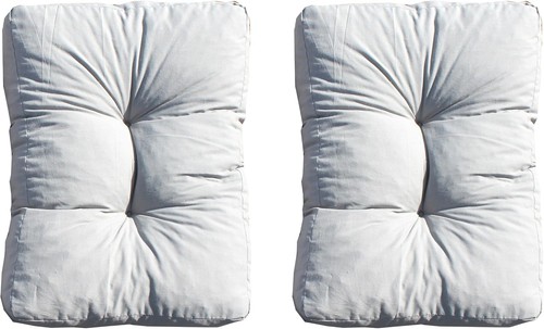 2er set loungekissen grau - loungekissen,