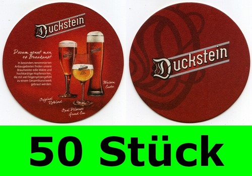 Stück bierdeckel duckstein - 50,