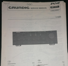 Original Service Manual Schaltplan Grundig V5200