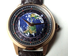 PortaS Automatikuhr-Astronomia,drehendes Ziffernblatt,2.Zeitzone,5 ATM(Nr.0964)