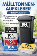 Mülltonnen aufkleber - mülltonnen,